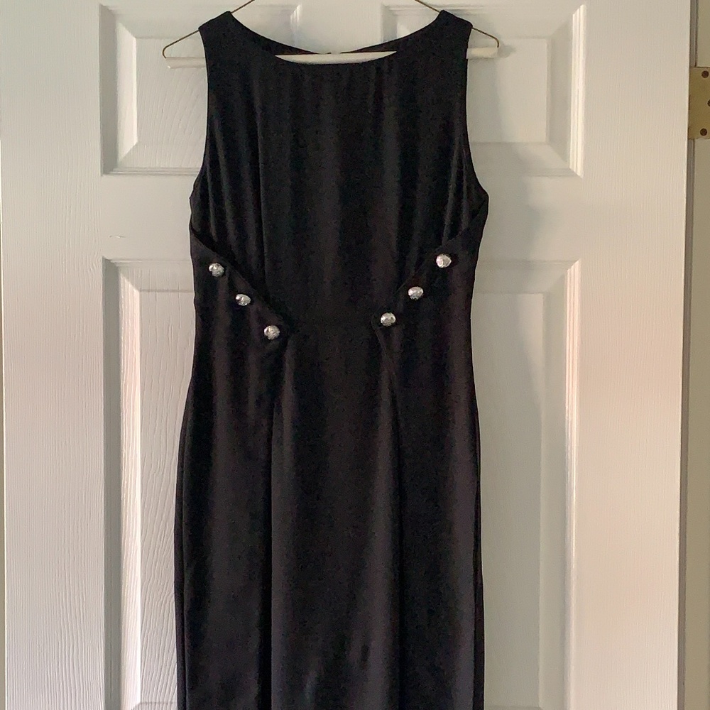 Classic Black Tea length gown
